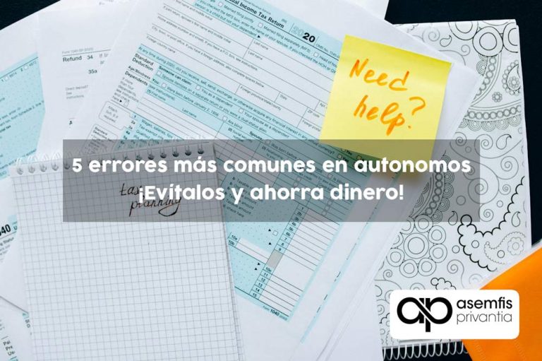 Los 5 errores fiscales más comunes que cometen los autónomos ¡Evítalos ...